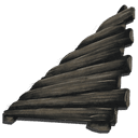 Sloped Wood Wall Left