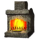 Stone Fireplace