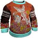 Ugly Foliage Friends Sweater Skin
